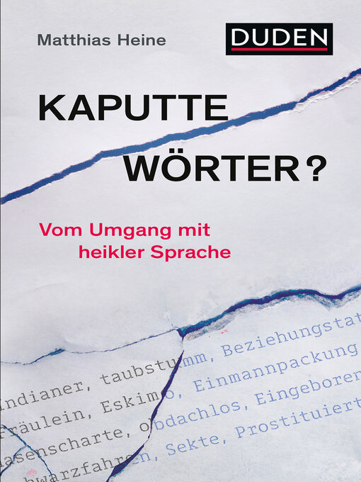 Title details for Kaputte Wörter? by Matthias Heine - Wait list